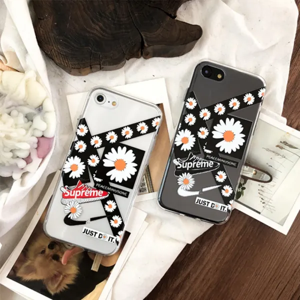 브랜드라벨 전기종 슈프림 피마원 청량 투명젤리 핸드폰케이스