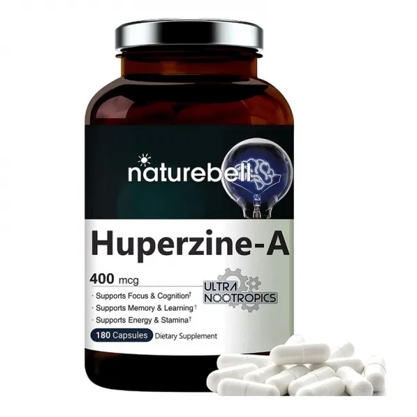 NatureBell 네이쳐벨 휴퍼진A 200mcg 180캡슐 브레인포그 영양제, 1mg, 2개