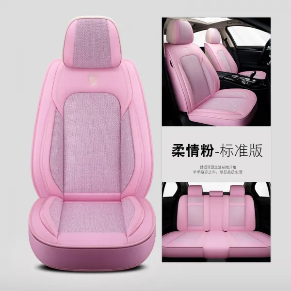 뉴 동남쪽 a5익 댄스 15l cvt 플래그십 여름 전용 아이스 후지 자동차 방석 온 백 에어, 핑크