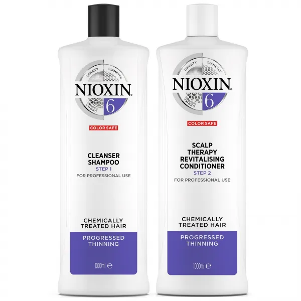 니옥신 샴푸 + 컨디셔너 세트, 시스템6 (샴푸1000ml+컨디셔너1000ml), 1세트