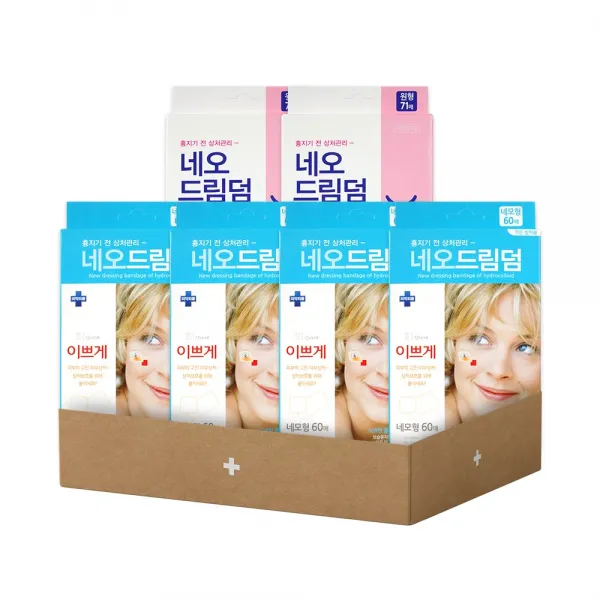뉴바이오 네오드림덤 기획세트 네모형 10*20mm 12매 10*10mm 48매 총60매 x 4개 + 네오드림덤 원형 71매 x 2개, 네오드림덤 네모형+원형 기획세트