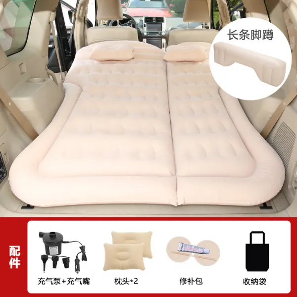 에어매트 510 360 310w730 530차량용 공기충전침대 자동차 침대매트 뒷줄 SUV공기침대, T14-터프터 베이지색 배차 전기펌프+긴발 쭈그려앉기