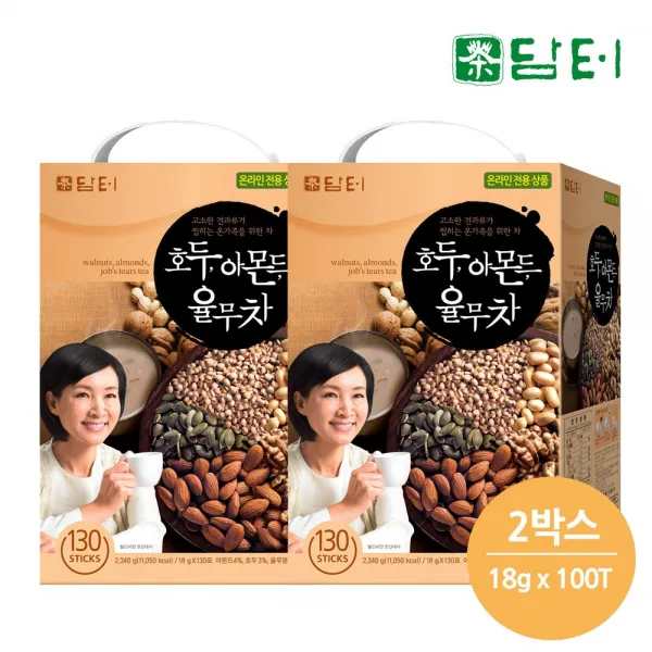 담터 호두아몬드율무차 130T (2340g) x2박스, 2340g, 2박스