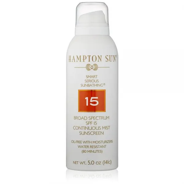 Hampton 선 SPF 15 연속 미스트 자외선 차단제 5온스 Sun Continuous Mist Sunscreen 5 oz