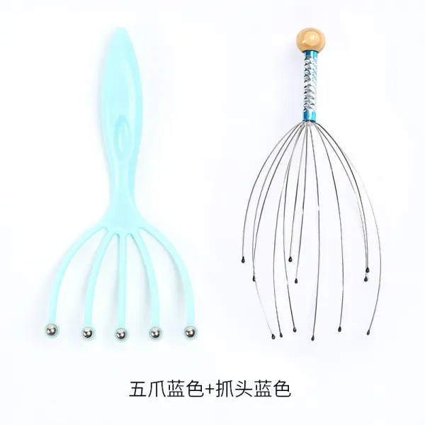 바하마스드림즈 안마기 멀티 대만 항공 두부 빗 두기 골이 다섯 손가락이다 마사지 조과오조 일반핏 블루 _블루 대만 항공 기