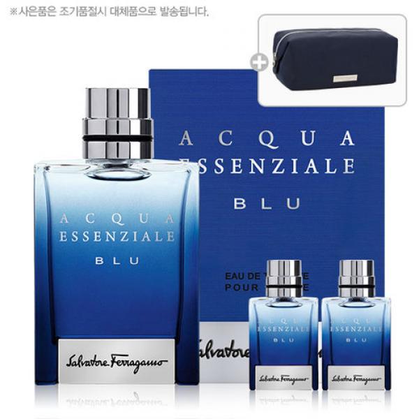 [하이코스 퍼퓸][페라가모] 아쿠아 에센셜 블루 EDT 50ml 세트(갤러리아)