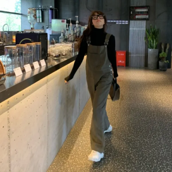 HOLA 여성 코듀로이 멜빵바지 점프슈트 동백이 공효진 스타일 골덴 멜빵 holacp-000097039