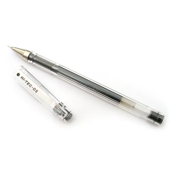 볼펜 일본 pilot BLLH-20C5HI-TEC중성펜 0.5mm철구슬 수필 학생용 시험 블랙 사인펜 귀여운 큐티 컬러, T05-블랙