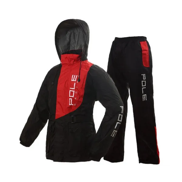 프로라이더스 폴레이싱우비 오토바이 우의 레드블랙