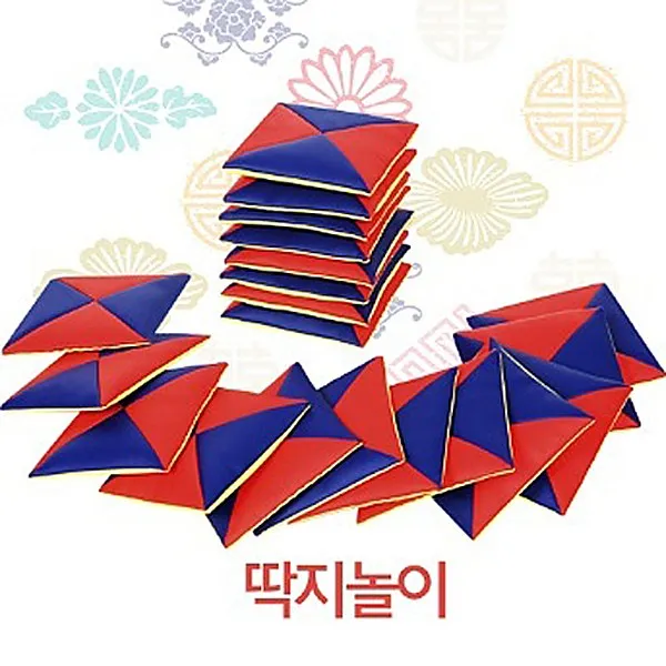 키즈마트 22436-딱지세트 딱지치기민속놀이 설날 추석 정월대보름 단체게임 행사 명절놀이