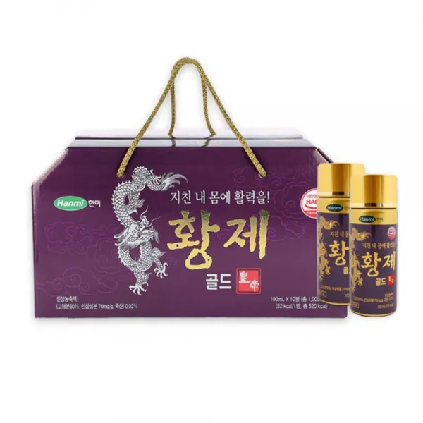 한미 황제 골드 100ml 10병 피로회복 명절선물세트 진액 부모님선물용 어린이집선생님