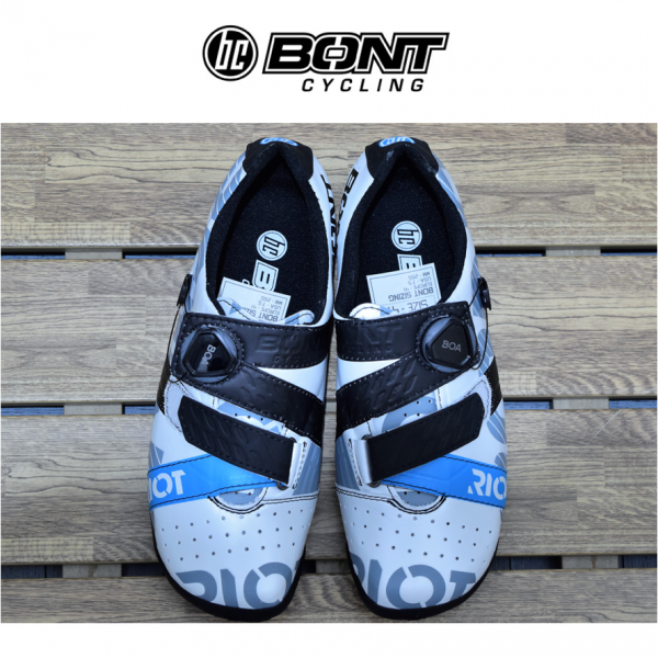 본트 사이클 로드 클릿 슈즈 BONT RIOT+라이엇 플러스, 255, PEARL WHITE BLACK