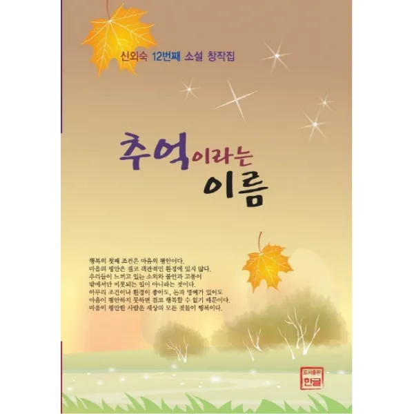 추억이라는 이름:신외숙 12번째 소설 창작집, 한글