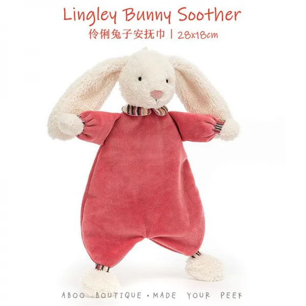 봉제완구 ABOO 영국 JELLYCAT 위무건 위로 토끼 가능 입구 뜯다 달래다 자다 2321419362, 수박홍 수박홍 영리함 토끼 21 신, 현물 위무건