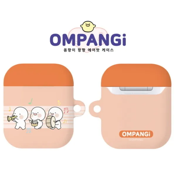  바보사랑 팡팡음악대 옴팡이 팡팡 에어팟 하드 케이스 B 에어팟 1 2 공용 색상:팡팡음악대