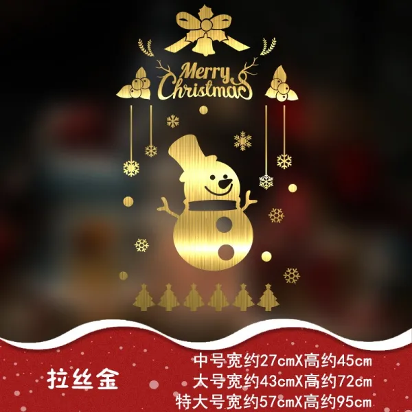 홈 카페 분위기 장식 크리스마스 스티커 창문 인테리어 벽 스티커 산타 새해 눈사람 눈꽃 201106174z 명중 하 다 크리스마스 파티 크리스마스 눈사람