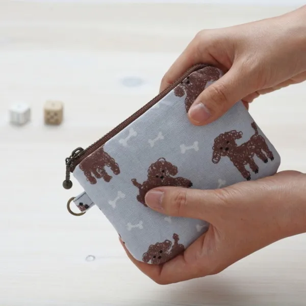  바보사랑 퀼트패키지 귀염뽀짝 미니동백 블루꽃 퀼트카드지갑만들기 원단변경 상세 설명 참조