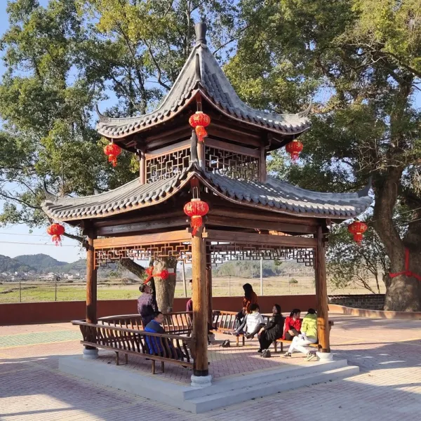 DIPYLON 야외정자 정자 야외정원 별장 고건장랑 가드레일 가든 방부목 사각 육각 목옥 포도틀, 고건물 이중 사각정자M