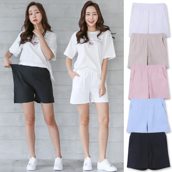 토마토팩토리 4부 밴딩 반바지 여성반바지 여자반바지 숏팬츠 핫팬츠 여름 3부 바지 팬츠 쿨