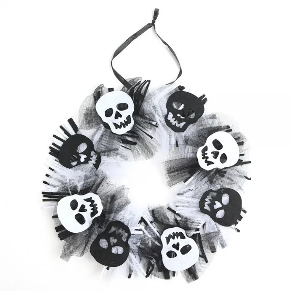 파티해 할로윈 장식리스 해골