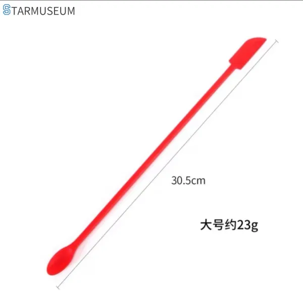 스타트샵 실리콘도구 베이킹 4 미니 숏 날카롭게 긁다 케익 다듬다 반반하게 크림 잼 칼을, 큰사이즈 라지 레드