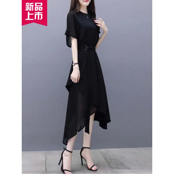 해외구매대행 블랙 프릴 짚시 여름 원피스