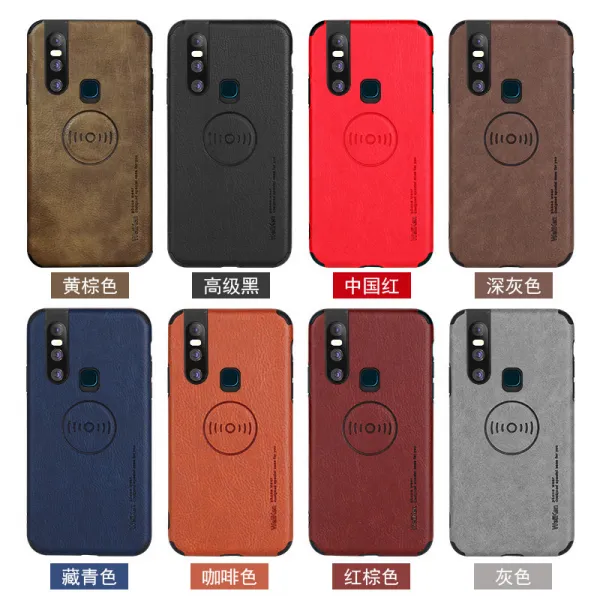 차량용시계 vivos6/s5/s1/s1pro차량용 자석흡인 핸드폰케이스 x23x27가죽 x30전면덮개 떨어트림방지 x21지문 고급 남성 x9/x20/x27/x9splus보호케, T02-부드러운 가죽 vivo S1/V15혹은연락 고객센터 비고 형색