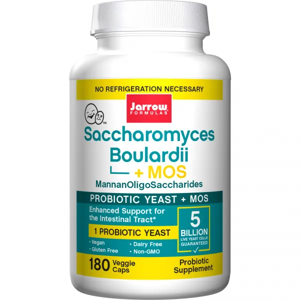 Jarrow Formulas 사카로미세스 보울라디 + MOS 베지 캡, 180개입, 1개