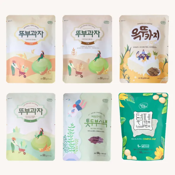 쿠키아 뚜부과자 고소한 두부과자 50g 6봉