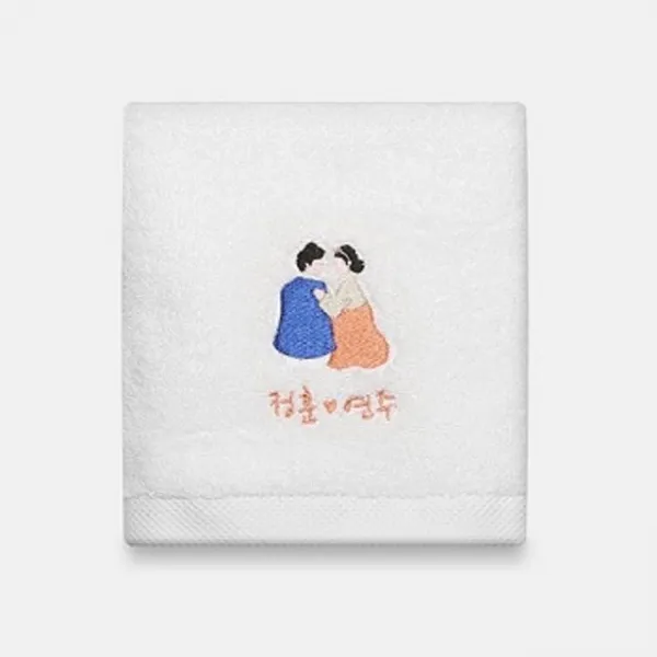ksw81592 답례품수건 낭만 알콩달콩웨딩 호텔타올 150g 250개 인쇄무료, 1, 인쇄없음(무지수건)