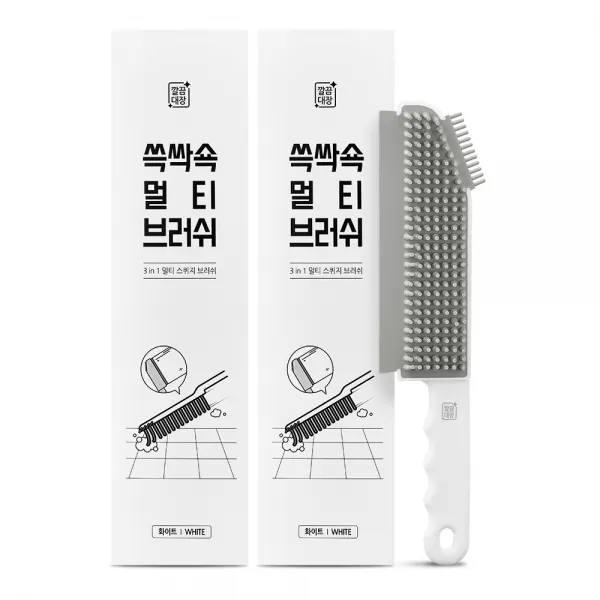 깔끔대장 쓱싹쇽 멀티브러쉬, 화이트, 2개