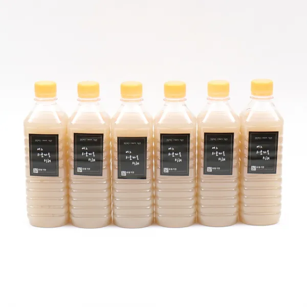 [어느시골마을식혜] 밥알없는 수제 무설탕 전통식혜, 6병, 500ml