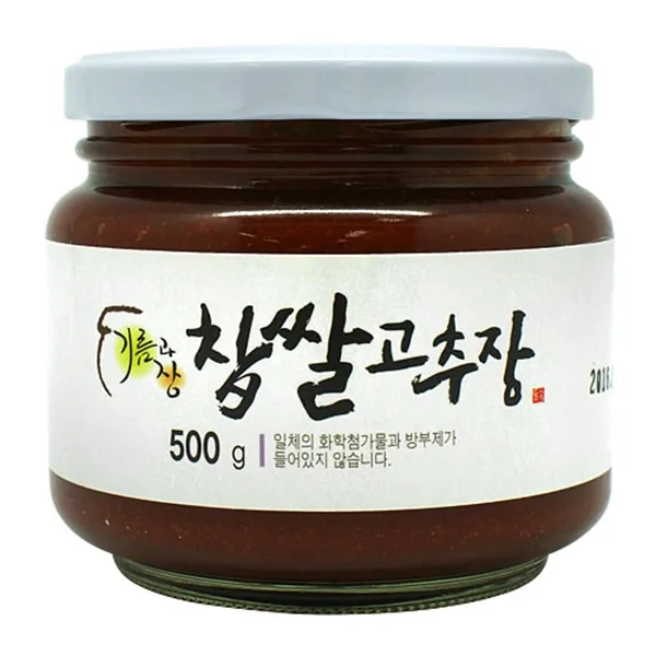 ㈜율곡 두레생협 기름과장 찹쌀고추장(500g), 1