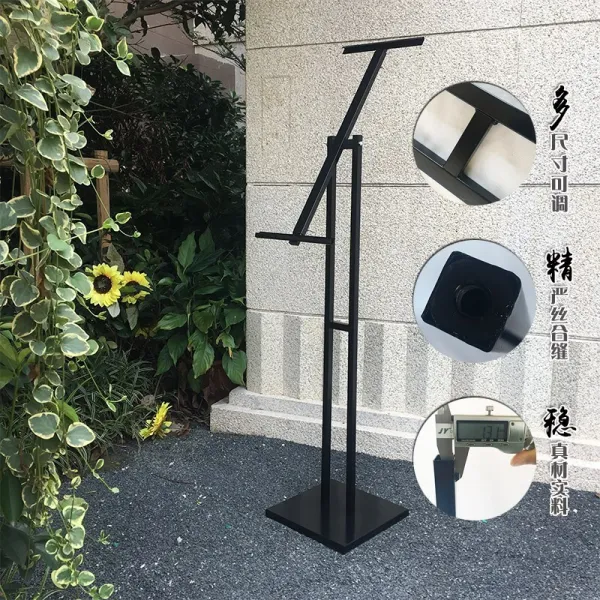 기자 컷 오 프 닝 개막 용 1.5m 경사 면 개막 식 행사 행사 진행 대 광고 포스터 프레임 더 블 기둥 검은색 철 