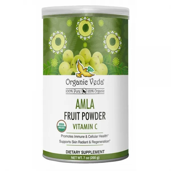 Organic Veda 오가닉 베다 암라 파우더 비타민C 함유 200g Amla Powder