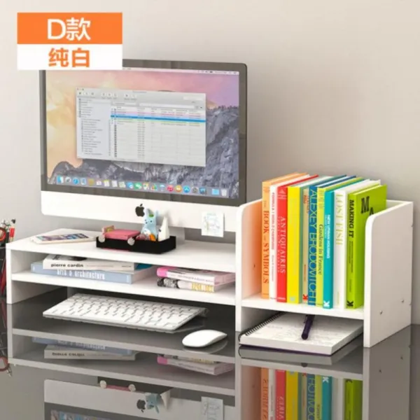 수피트니스 전산용키보드 동시키 수납 무대 모니터 현시 기 높이조절 체크 사무실 끌어올리다 격층, D타입 순백색