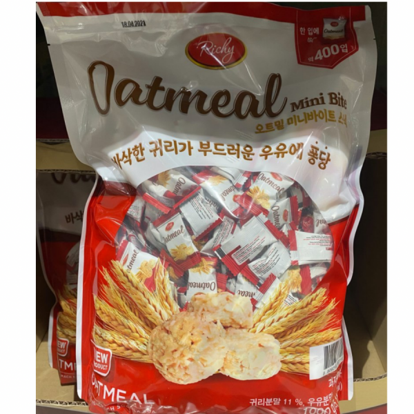 리치 오트밀 미니바이트 스낵, 1000g, 1개