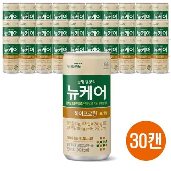 대상웰라이프 뉴케어 하이프로틴 (리뉴얼) 고단백 균형영양식, 30캔(리뉴얼), 200ml