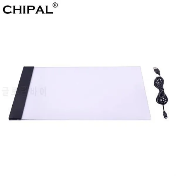 CHIPAL A4 LED 디지털 타블렛 그리기 패널 복사판 라이트 패드 패널 전자, 상세내용참조