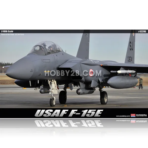 AC12295/ 1/48 USAF F-15E 시모어 존슨 프라모델 조립 모형 비행기 제트기조립, 단일상품