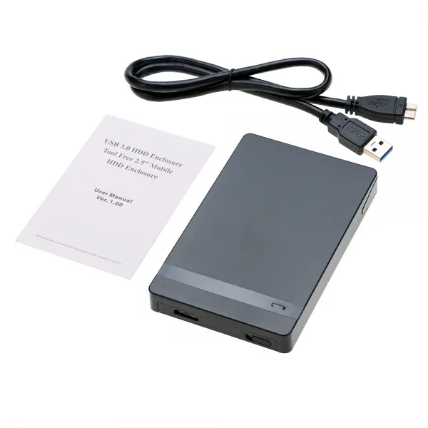 KKmoon 고속 인 6Gbps USB3.0 이동식 디스크 카트리지 2TB 저장 용량이 원래의 카세트 서랍 노트북 드라이브는 하드 인간화 2.5 인치 7-9.5mm의 두께 SATA HDD를위한 제 2 잠금 푸시 버튼로드 / SSD HDD 기계적 검은, 검정