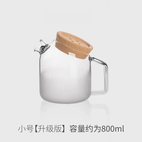 주전자유리 목생황 노리개 유리차 꽃 냉수물병 팬시 샌딩 그라데이션 춥다 트렌드 레몬 심플 현대 3304835466, 미니 사이즈 운무 웃기다 냉수물병 업
