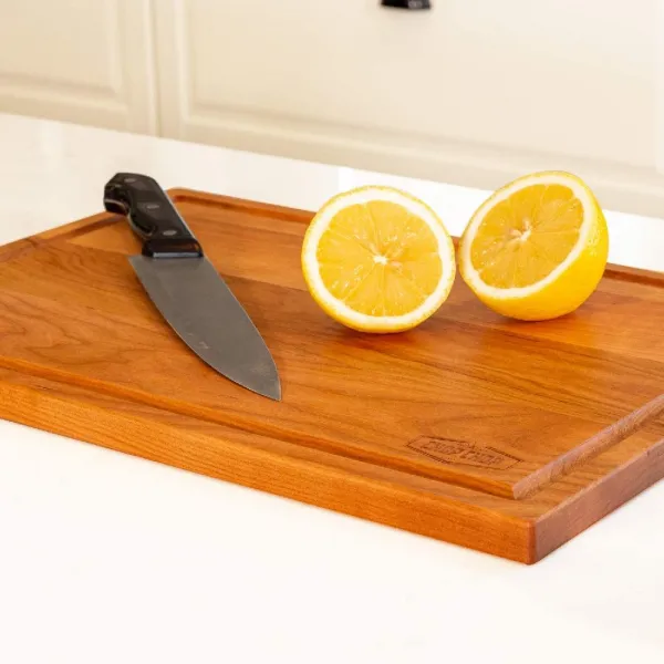 Chop 자르고 들어 주스 홈 주방 도마와 가역 17 X 11.5 X 0.75 조각 잘라 잘라 큰 벚꽃 나무 상세페이지참조