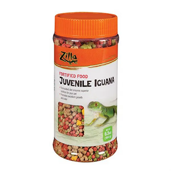 Zilla Reptile Food Juvenile Iguana Fortified 6.5-Ounce 질라 파충류 음식 어린 이구아나 요새화 184.3g, 1