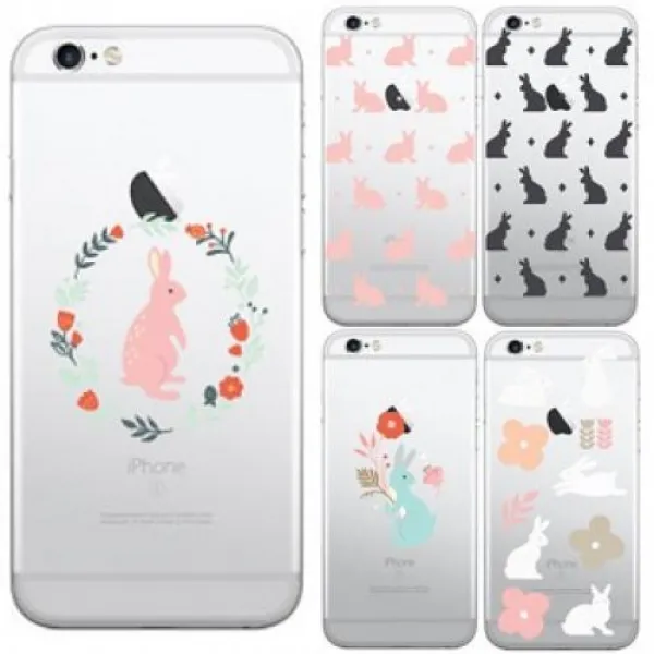 YIQ284225(TC) 파스텔래빗 투명 젤리 케이스 / S10 S10+ A9프로