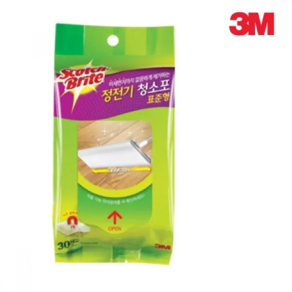 [멸치쇼핑]3M 일반형 막대걸레용 정전기 청소포 30매 표준형 가정잡화 청소포 걸레 퀵스위퍼 막대걸레, 상세페이지 참조