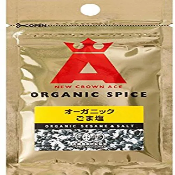 ハウス ニュークラウンエースオーガニツクごま塩 12g×5個 하우스 뉴 크라운 에이스 오우거 니쯔쿠 깨소금 12g × 5 개, 1