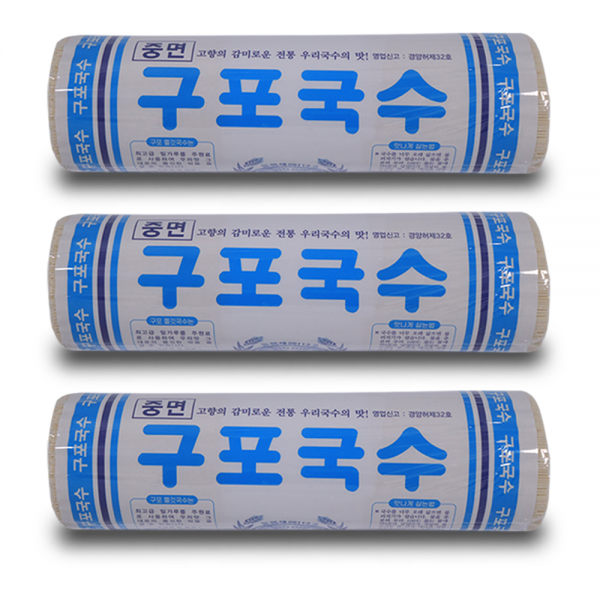 잉어표 구포국수 중면, 1400g, 3개