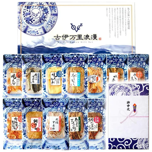 お中元 おつまみギフトセット ベスト12 (お中元のし付) 백중날 안주 선물 세트 베스트 12 (백중날의 톱니), 1