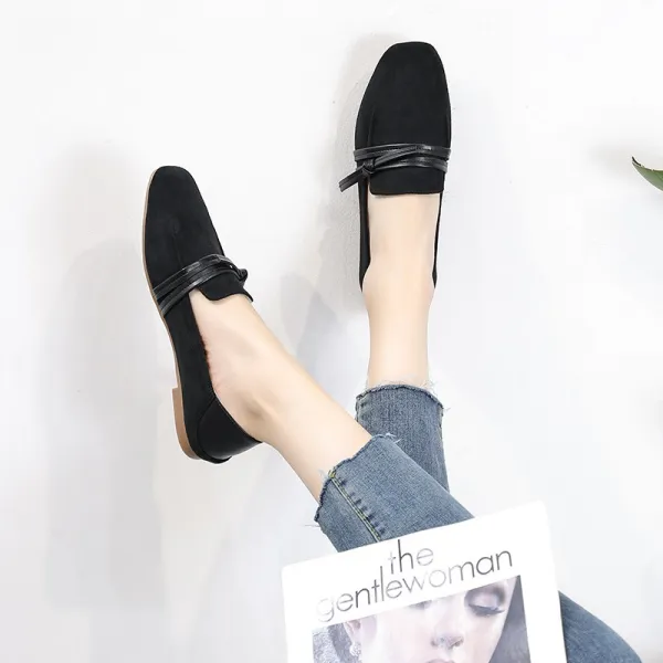 스윗 단화 여성 늦바람 부드러운 소프트 밑창 엄지발가락 봄 타입 임부 빅사이즈신발 41 143